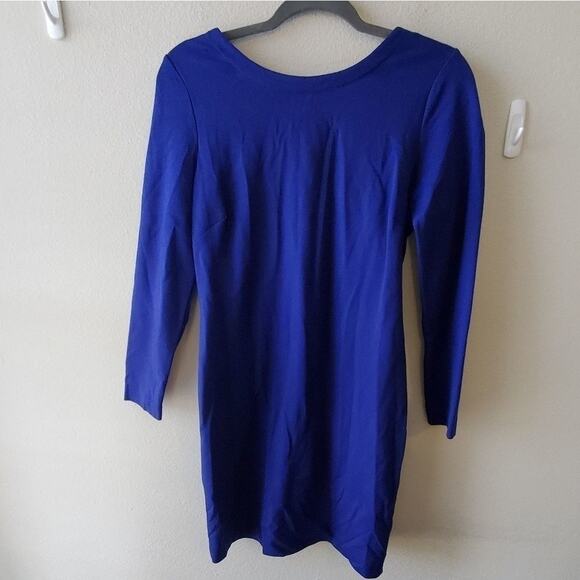 Banana republic long‎ sleeve low zippered back mini dress 10P - Picture 2 of 7
